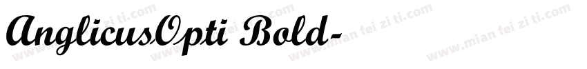 AnglicusOpti Bold字体转换